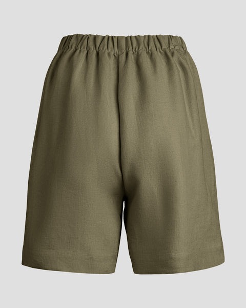 100% linnen korte broek voor dames.