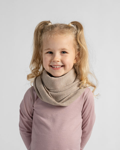 Oneindige lus-sjaal van merinowol voor kinderen