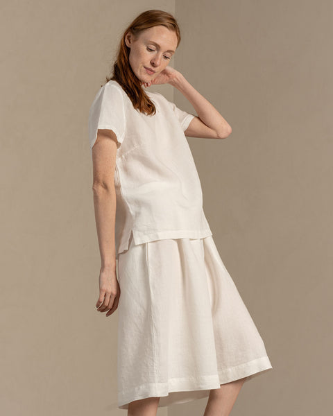Midi Skirt Sophia Pure White