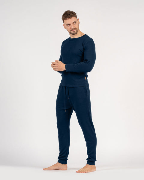 Heren 250 Merino Joggingbroek Donkerblauw