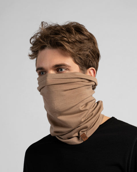 100% Merinowollen Lange Nekwarmer Voor Heren