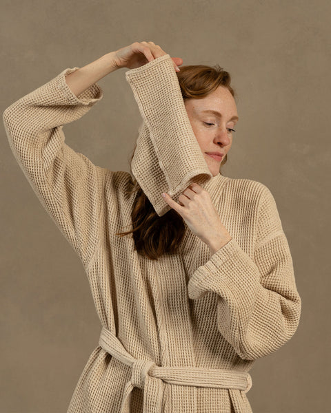 gezichtsdoek in zandbruine kleur