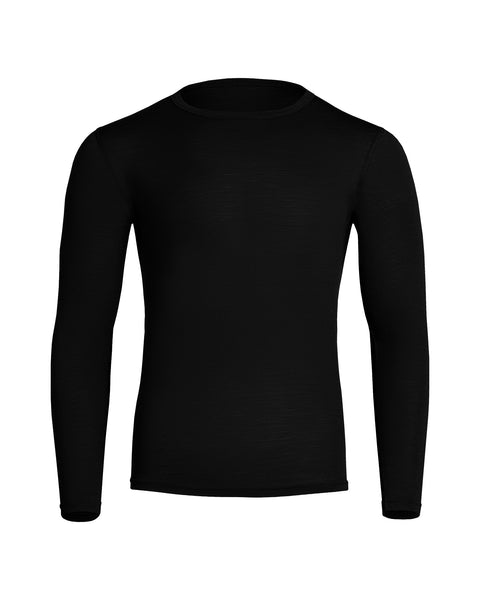 Heren 160 Thermisch Shirt met Lange Mouwen Zwart