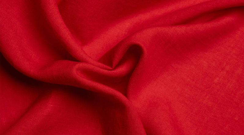 Pure Red Linen Clothing