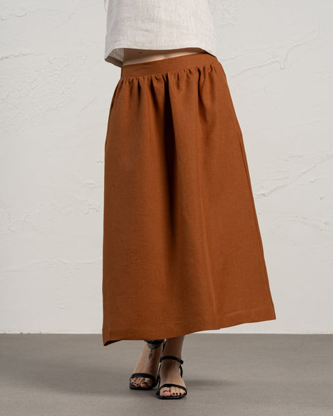 Maxi Skirt Sophia Almond Brown