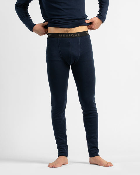 Marineblauwe 250 merinobroek voor heren