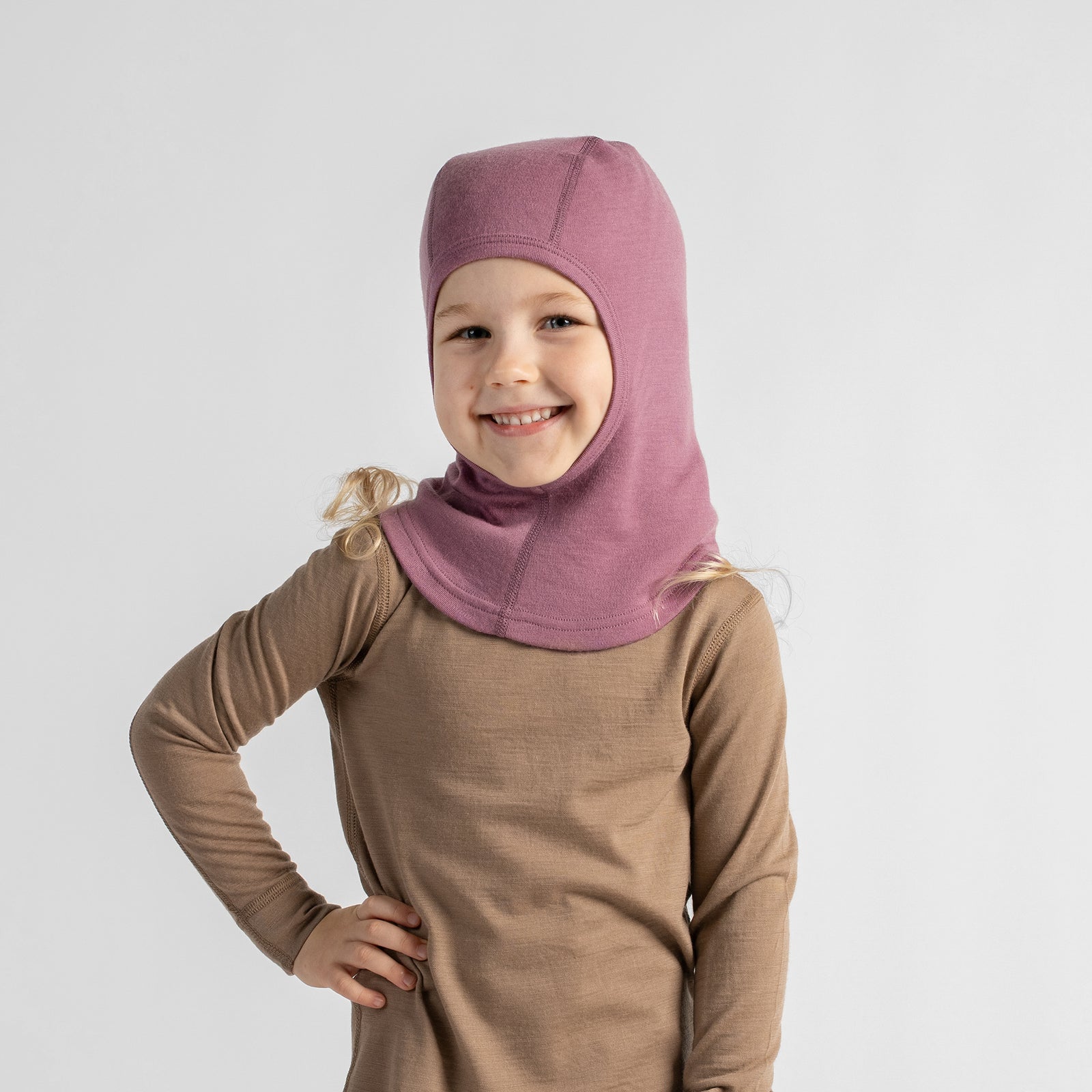 Balaclava met open gezicht van 250 merinowol voor kinderen