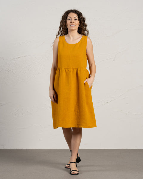 Smock Dress Eliza Spicy Yellow