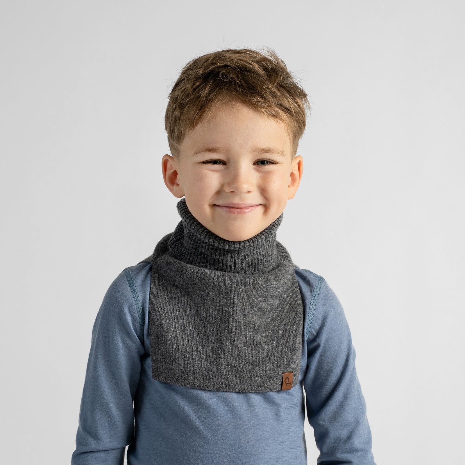Kindergebreide colwarmer van kasjmiermix