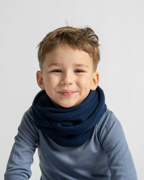 Oneindige lus-sjaal van merinowol voor kinderen