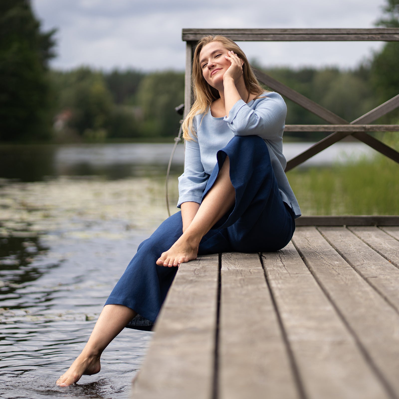 Linnen Culottes Lana Natuurlijk