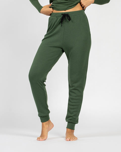 Women's 250 Merino Sweatpants Dark Green