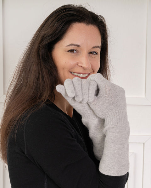 Women's Knit Long Gloves Merino &amp; Cashmere