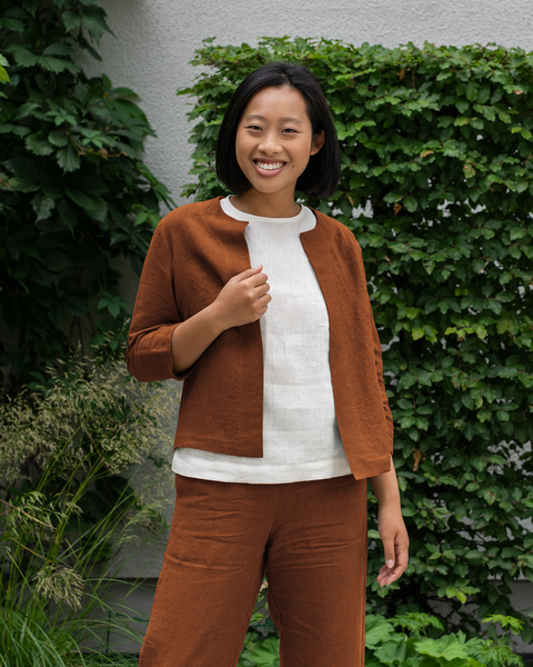 Light Linen Relaxed Jacket Eden