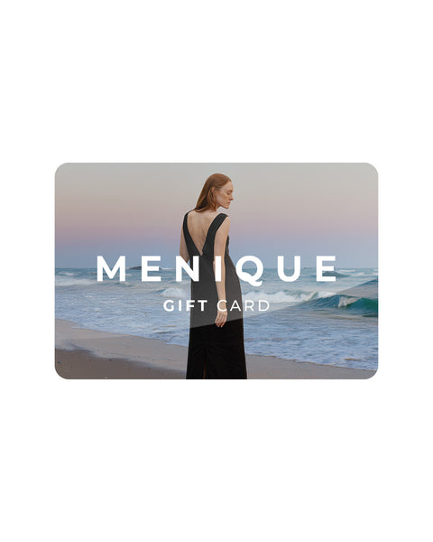 menique cadeaubon afbeelding op witte achtergrond