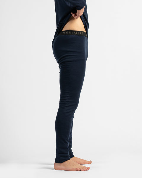 Marineblauwe 250 merinobroek voor heren