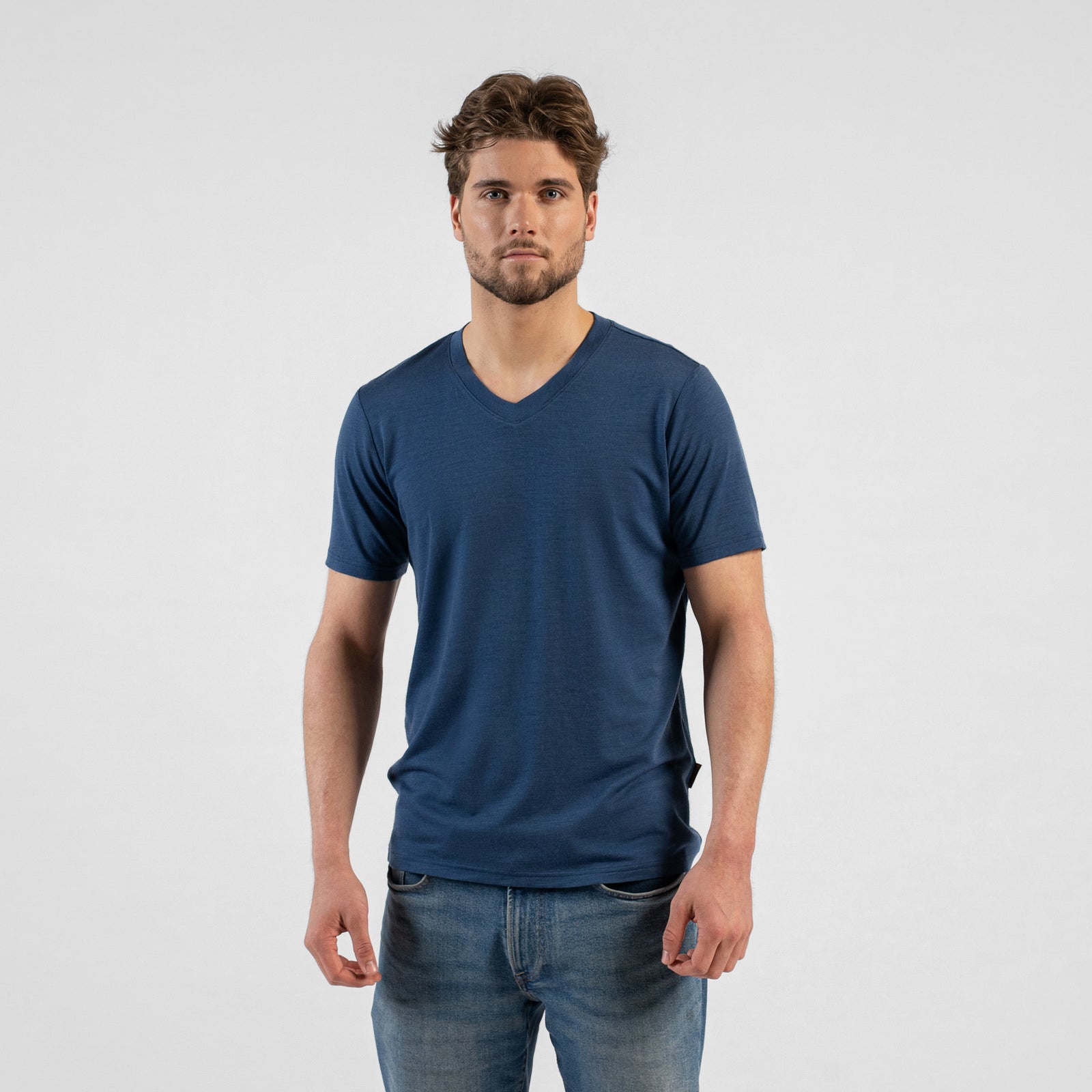 Heren Merino Everyday V-hals T-shirt