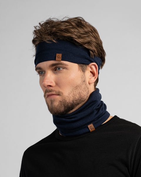 Heren Merino Nekwarmer 160gsm Marineblauw