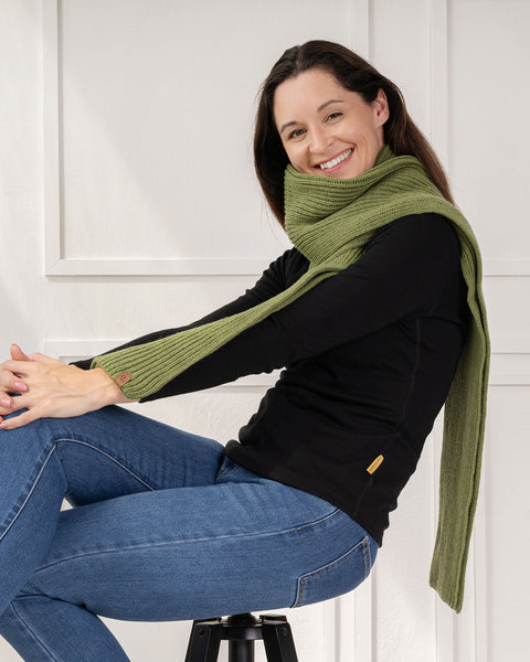 Women's Knit Thick Scarf Merino