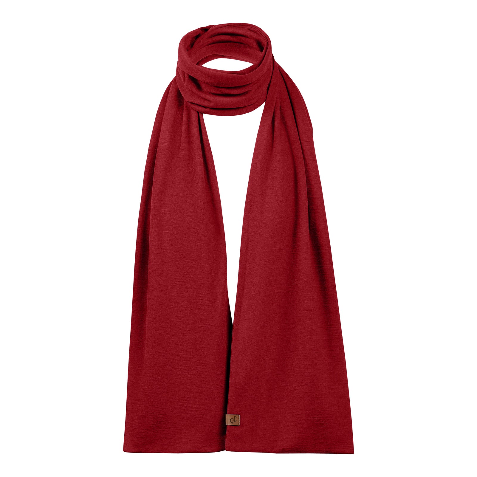 Men's Merino Scarf Royal Cherry