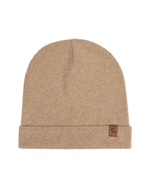 Men's Knit Beanie Merino &amp; Cashmere Creamy Beige
