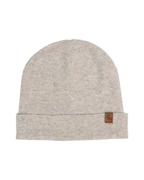 Men's Knit Beanie Merino &amp; Cashmere Light Gray