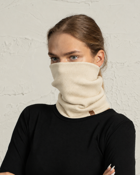 Dames Gebreide Halswarmer Merino