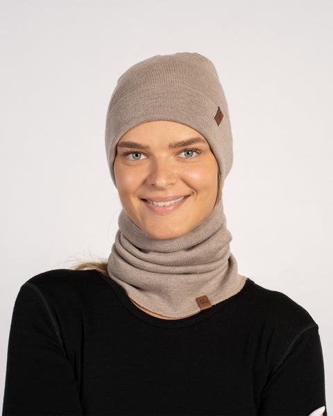 Women's Merino Wool Liner Gaiter &amp; Beanie 2-Piece
