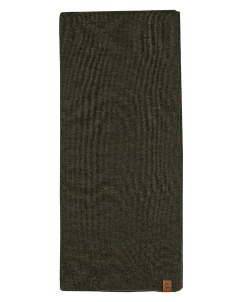 Women's Knit Scarf Merino Dark green