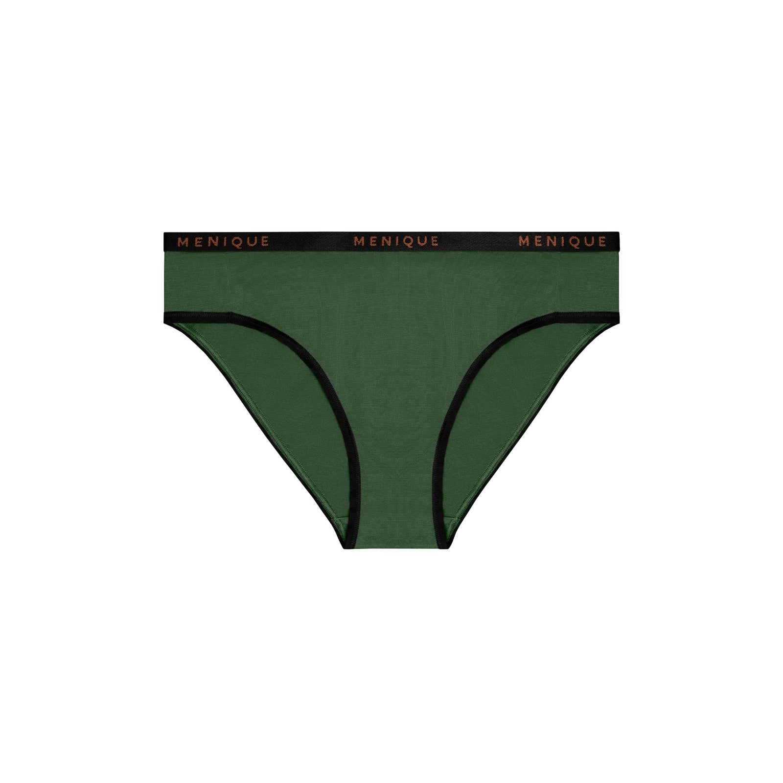 Dames Merino Bikini Slip in Donkergroene kleur