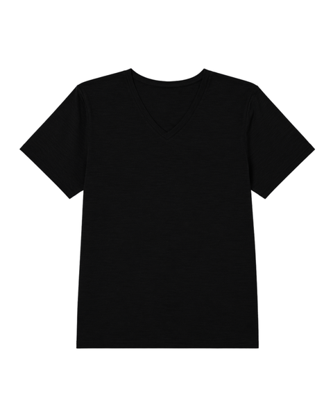 Dames Merino Regular Fit V-hals T-shirt