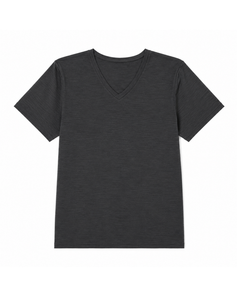 Dames Merino Regular Fit V-hals T-shirt