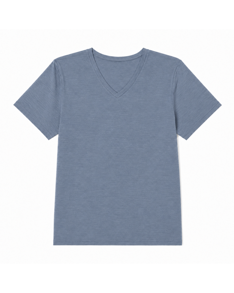 Dames Merino Regular Fit V-hals T-shirt