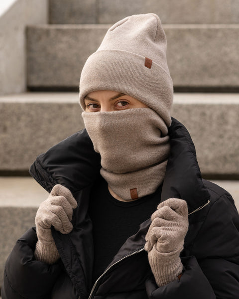 Women's Neck Gaiter Knitted Merino