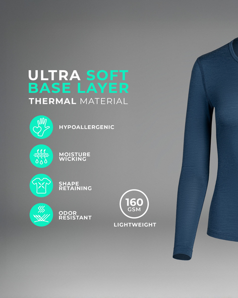 Thermisch merino-ondershirt voor dames