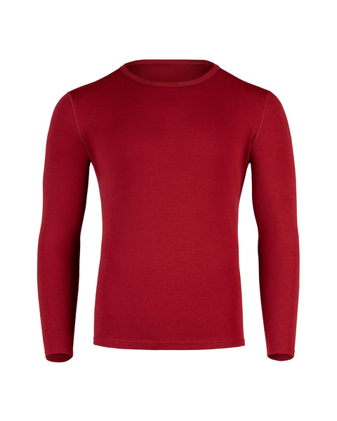 Men's 250 Thermal Long Sleeve Crew Royal Cherry Front