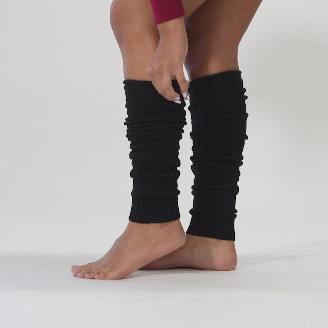 Women's Ribbed Knit Slouchy Leg Warmers