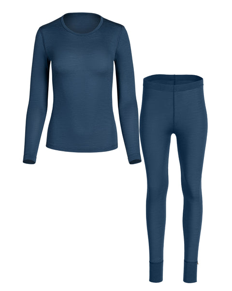 Women's 160 Long Sleeve &amp; Bottoms 2-Piece Denim