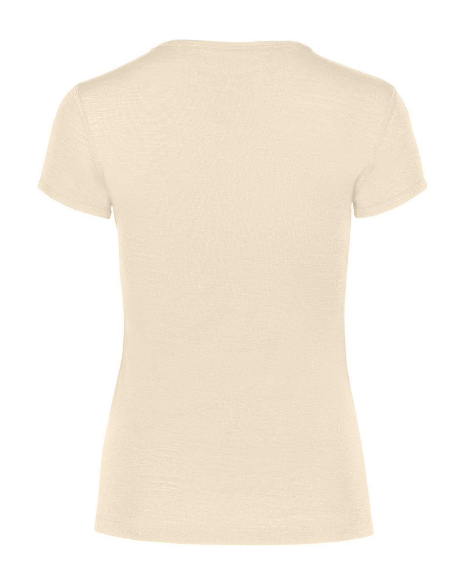 Dames 160 Merino T-shirt Natuurlijk