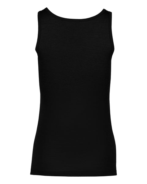 Women's Merino Tank Top Black Back