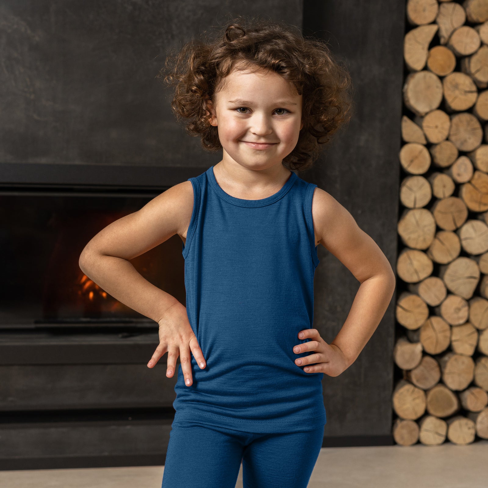 Tanktop voor kinderen in spijkerstof
